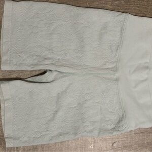 Offline Floral knit Textured Light Green bike Shorts